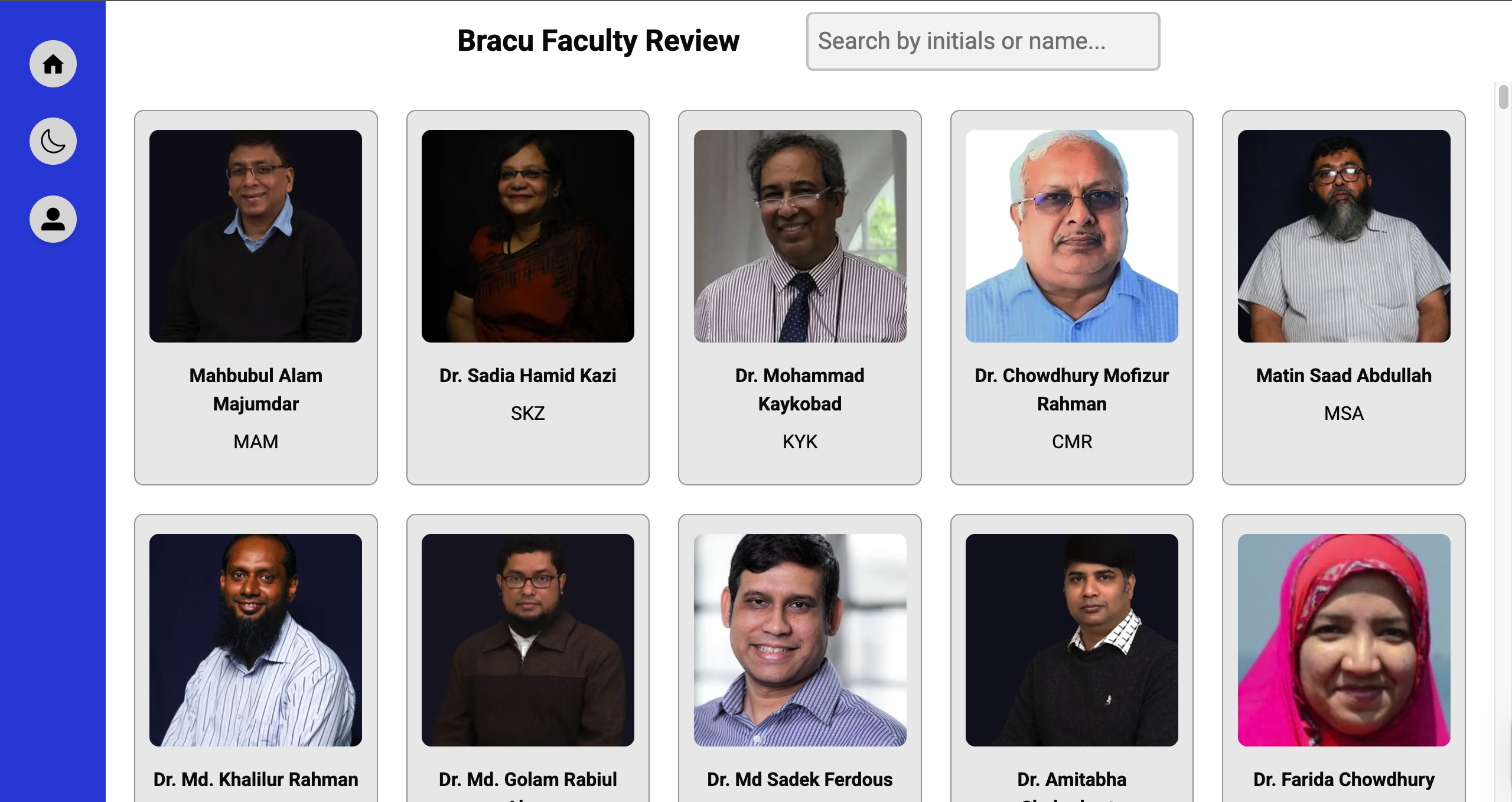 Faculty Review