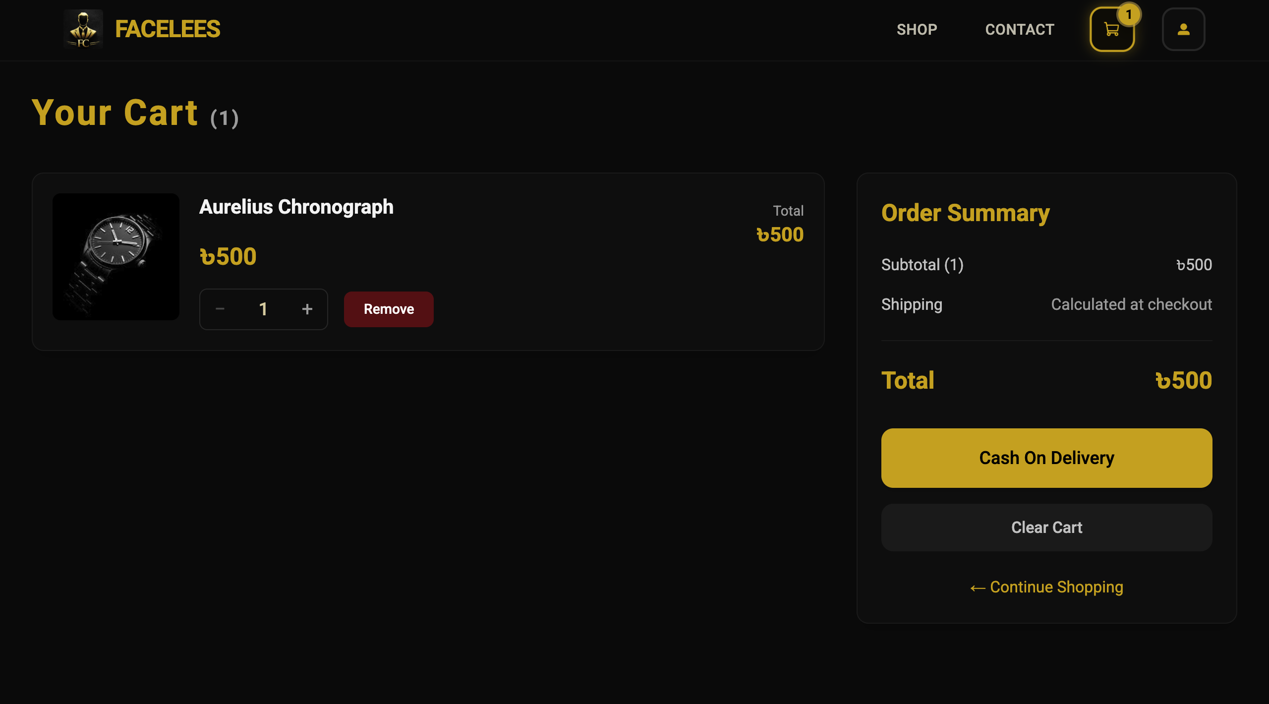 Shopping Cart & Cash on Delivery Flow image 1