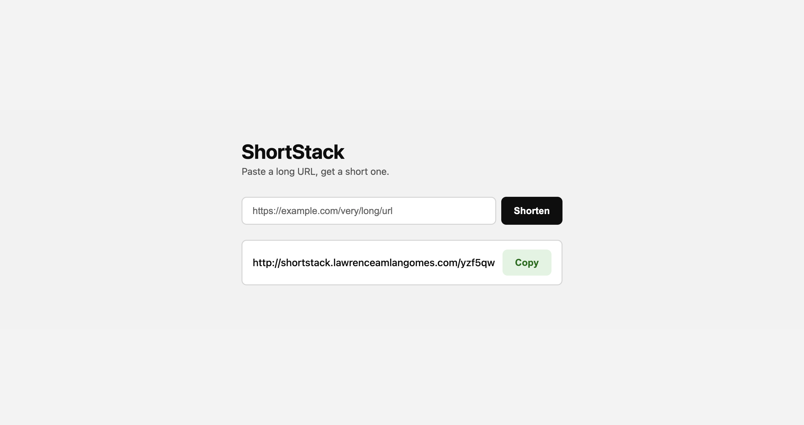 ShortStack