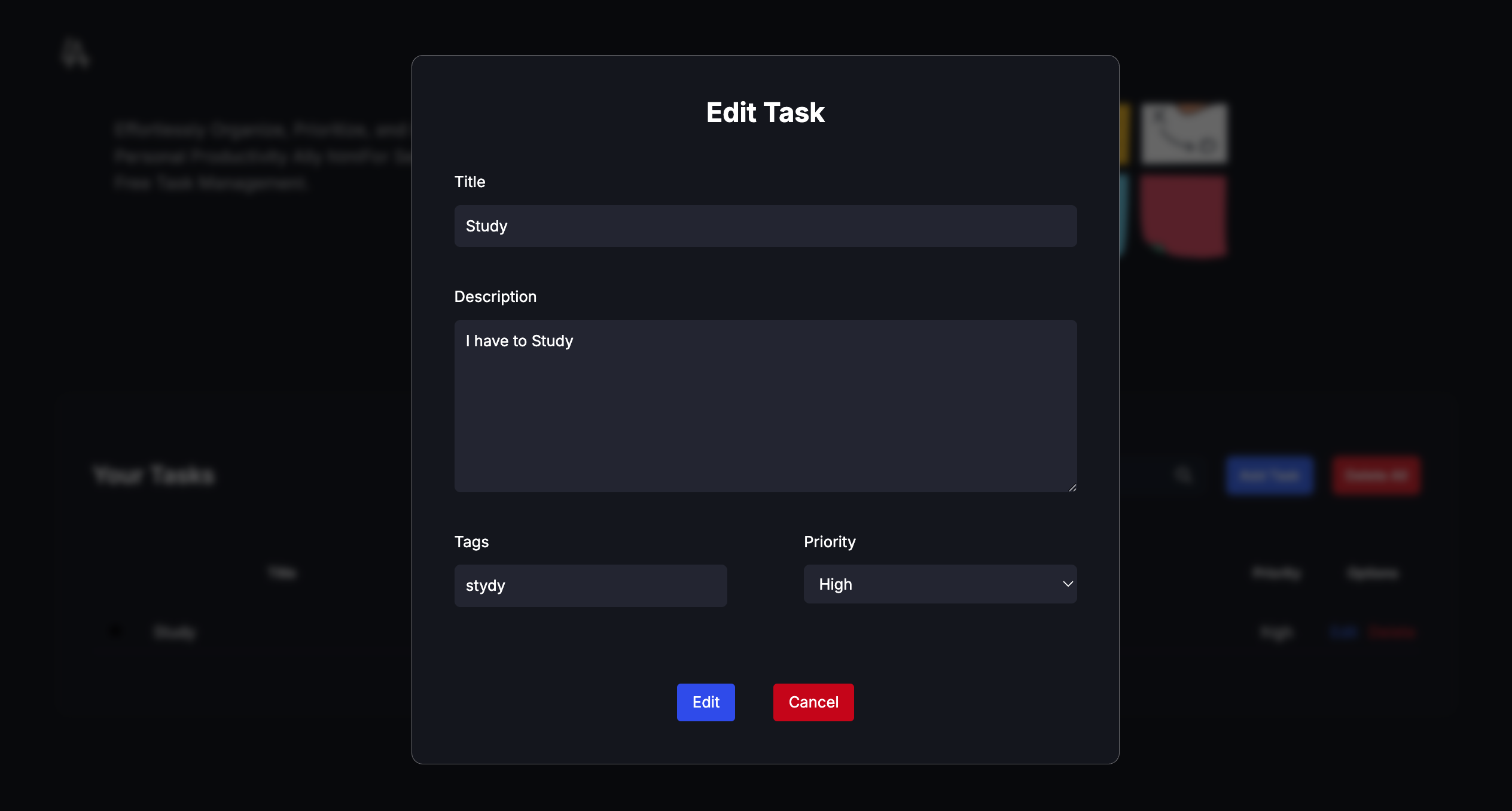Edit a Task image 1